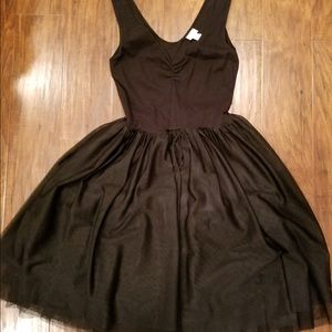 Black mini dress